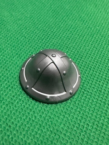 Vintage Playmobil 1993 DARK GRAY KNIGHT HELMET FLARED BELL playset part