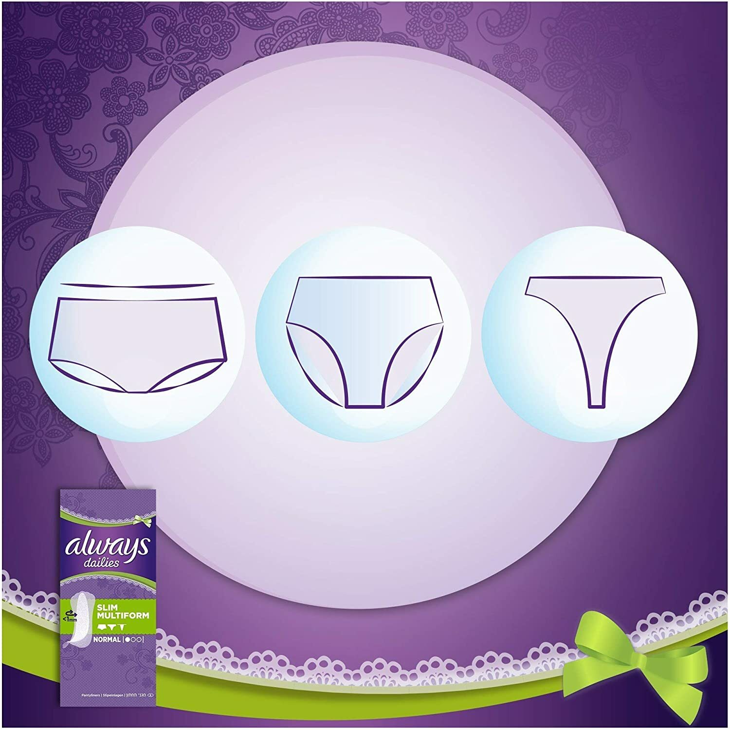 Always Dailies Flexistyle Slim Panty Liners Fresh Scent PACK8