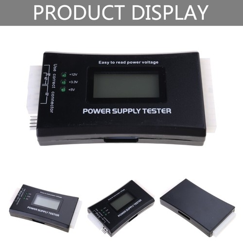 LCD Power Supply Tester for Desktop BTX ITX Voltage Checking Tool - Afbeelding 3 van 8