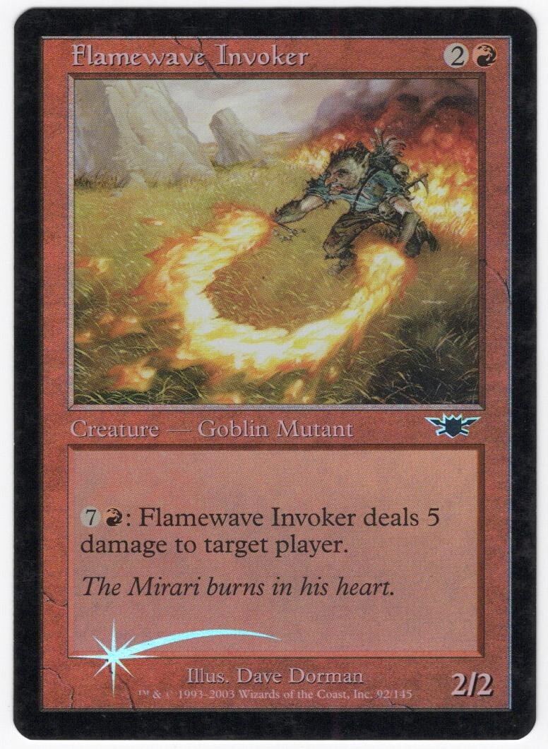 Flamewave Invoker 2003 Legions FOIL Red Common Creature MTG NM AZ1