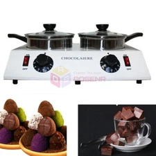 110V/220V Electric Double Chocolate Melting Pot Chocolate Melter Melting Machine