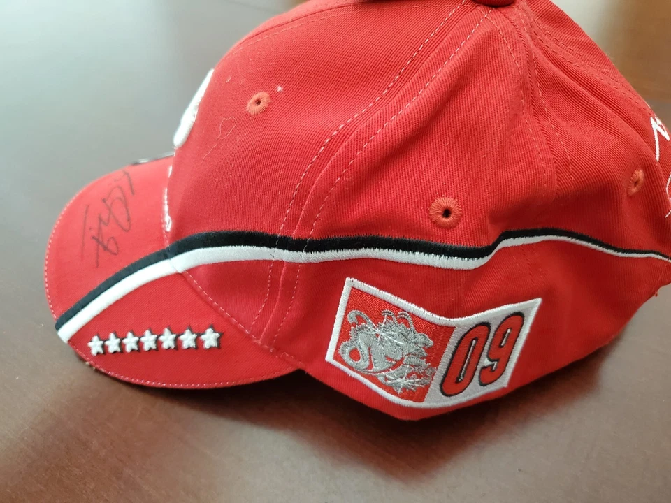 Michael Schumacher Autographed Ferrari Formula 1 Cap. JSA Certified  - Image 3 of 4