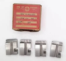 Geometric Tool Co. Set Of Chasers 3/4" D Milled Proj To Cut 3/4"-16 NF 22°