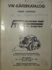 VW -  Käferkatalog Ftv Speed + Tuning Parts / später Hoffmann Speedster 1990