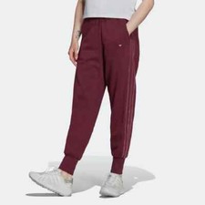 adidas Originals Women's Cuffed Pants With Velvet Stripes  Trefoil Rivet H18037