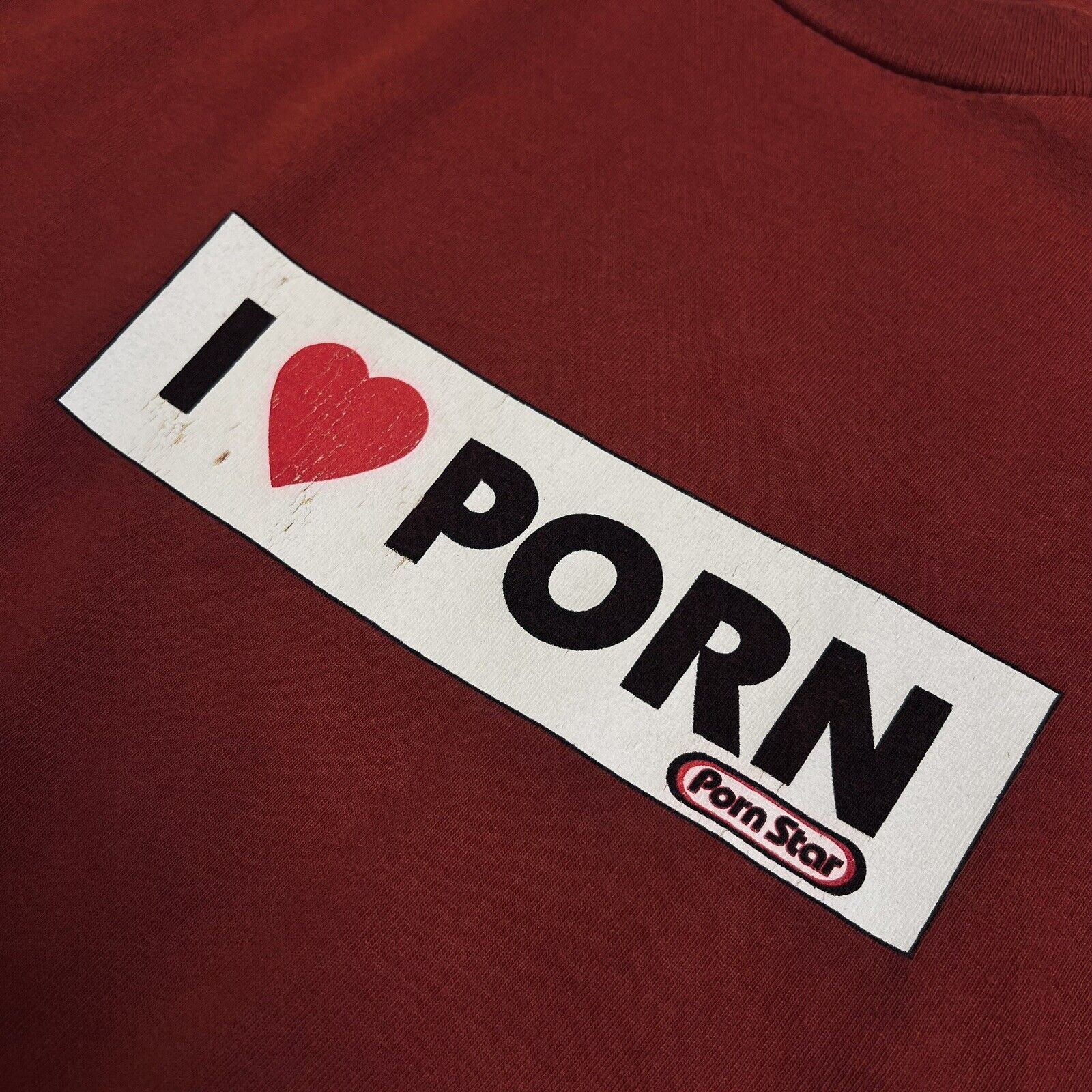 Vintage 90’s Porn Star T-Shirt Box Logo XL *RARE*… - image 4