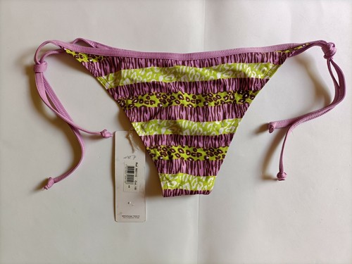 Mutanda Costume Mare Donna Taglia XL marca IMPETUS a righe giallo/viola - Foto 2 di 2