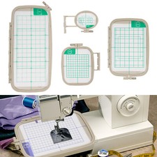 Set of 4 for Brother PE770 PE700 PE700II PE780D PE800 Machine Embroidery Hoops