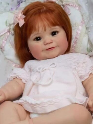 45cm Cuddly Maddie Baby Reborn Girl Full Body Silicone Vinyl With Rooted Hair - Picture 5 of 5