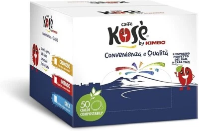KOSÉ 50 100 150 200 300 Caffè Kosè Kose Miscela Cremoso Cialde ese 44 mm Gratis