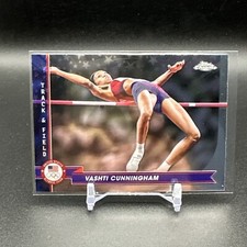 2024 Topps Chrome US Olympics Base #146 Vashti Cunningham - Track & Field