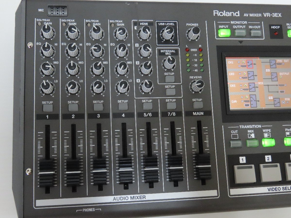 Roland VR3EX Allinone AV Mixer 4ch Video Switcher Video Production