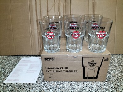 Set Complet Composé De 6 Verres De Verre Publicitaires Rhum Havana Club ...