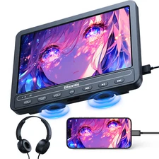 10.5" HD Screen Portable Car DVD Player Region Free USB Battery HDMI+Headsets