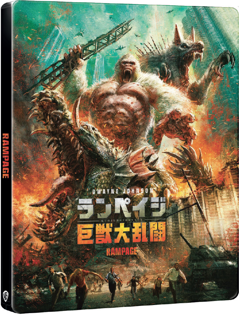 Blu-Ray 4K Uhd Rampage - Furia Animale (Japanese Steelbook) (4K Ultra Hd+Blu-Ray