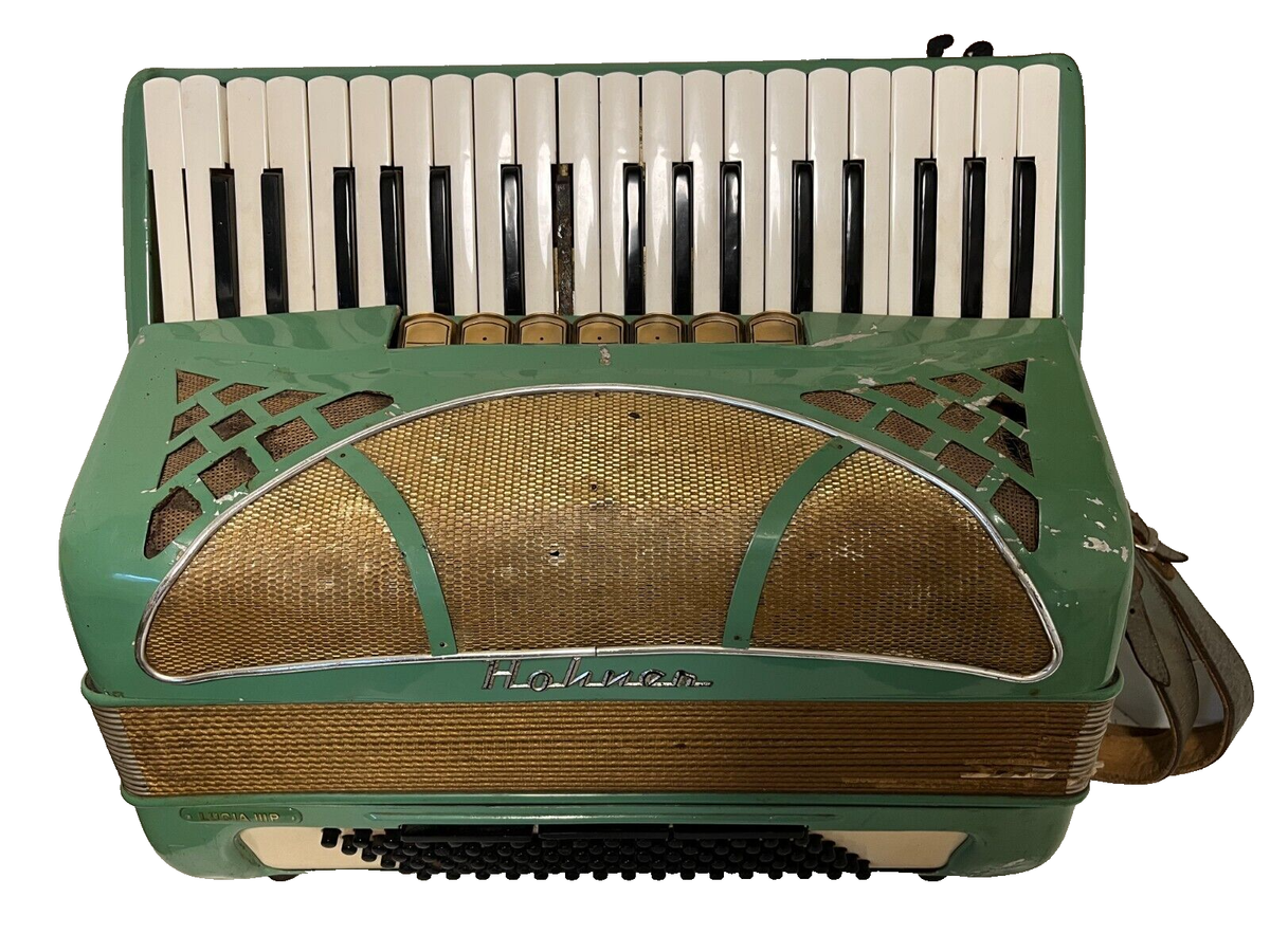 Vintage Hohner Lucia IIIP Piano Accordion – For Parts or Repair