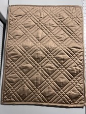 Ralph Lauren Standard Pillow Sham CAMEL Diamond Quilted 100 COTTON