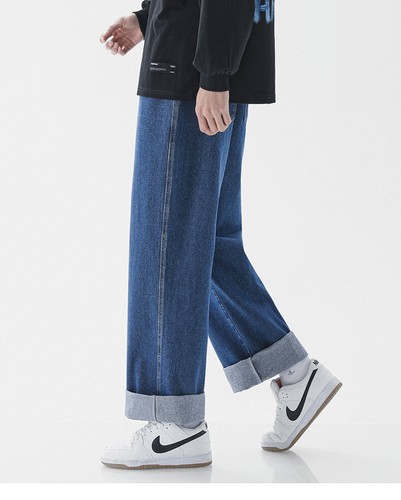 Pantalones de mezclilla rectos de gran tamaño para hombre Primavera Verano de colección - Imagen 43 de 46