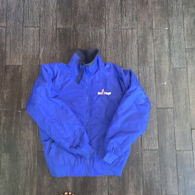Six Flags Jacket - Fleece Lined - Zipper Front Size Small | eBay