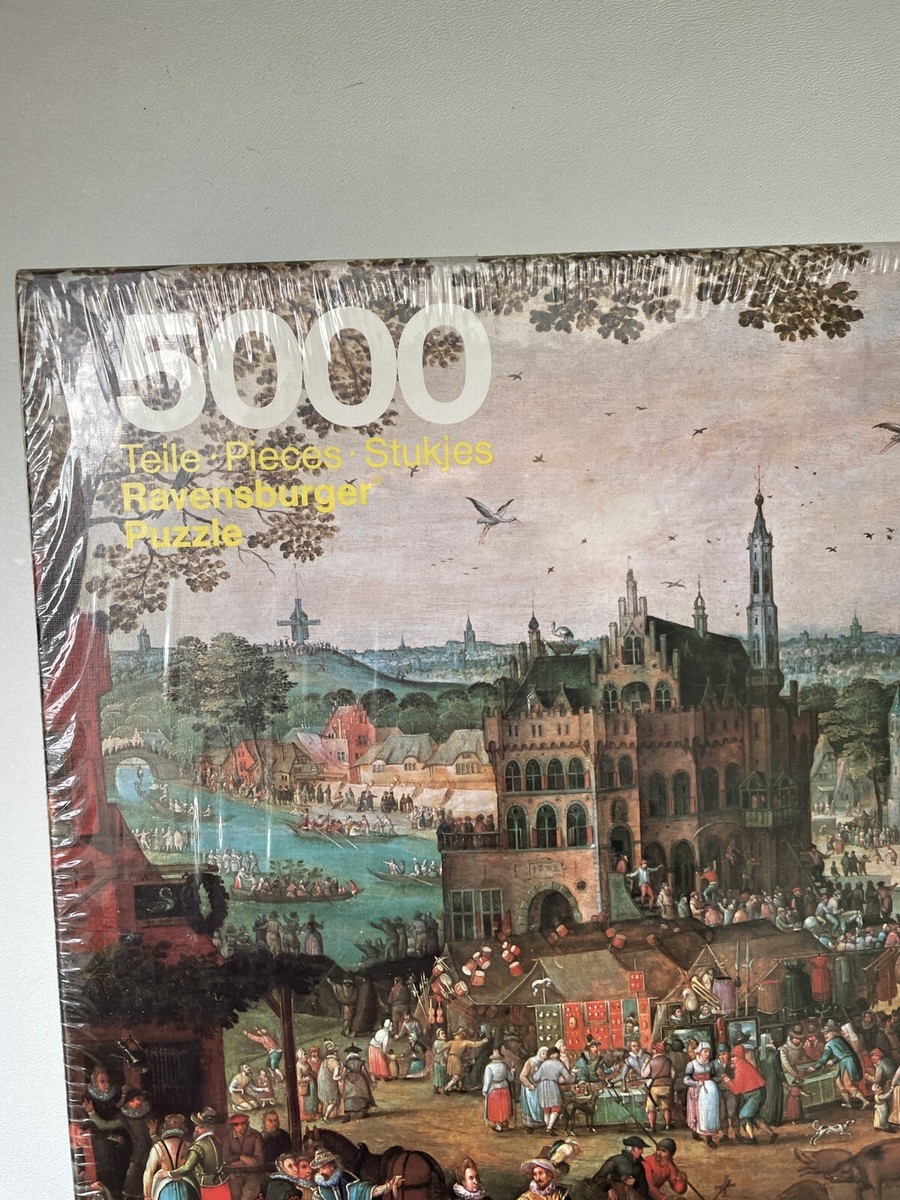 ラベンスバーガー　ジグソーパズル　5000ピース　海外製 RAVENSBURGER 5000 Piece Puzzle Country Fair Germany 1979