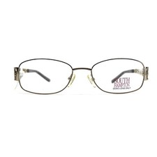 South Hampton SH907 BR Eyeglasses Frames Brown Rectangular Full Rim 51-17-135 a1
