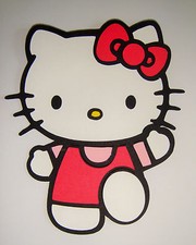 Hello Kitty Dancing Jumping Die Cut Paper Scrapbook Embellishment
