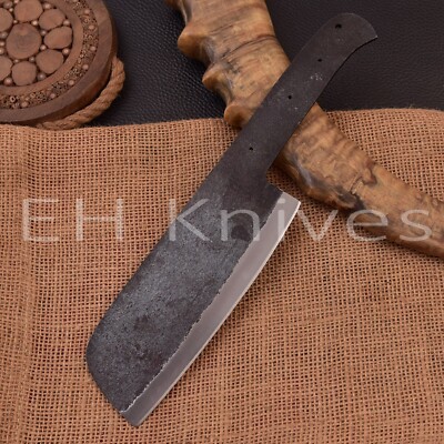 Handmade Carbon Steel Cleaver Blank Blade   Knife Maker DIY Material Craft Steel