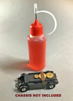 Aurora Thunderjet HO Slot Car Red Racing Oil FREE SHIPPING