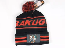 Bioworld My Hero Academia Beanie Hat Bakugo Cuff Pom Kids One Size
