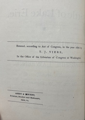 HISTORY OF THE BATTLE OF LAKE ERIE, by Captain W.W. Dobbins - 1876 [1st Edition] - Picture 4 of 10