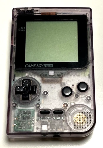Nintendo Game Boy Pocket Atomic Purple MGB-001 Handheld Console Tested & Working