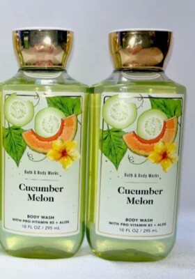 Bath and Body Works 2 Pack Cucumber Melon Shower Gel Body Wash