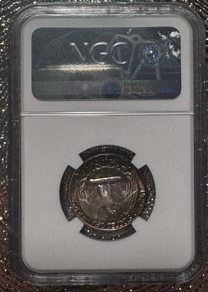 1958 washington quarter PNC 67 Toned  - Image 3 of 4