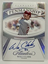 2024 Panini Flawless Penmanship - Will Clark - Hard  Auto 15/15🔥Texas Rangers
