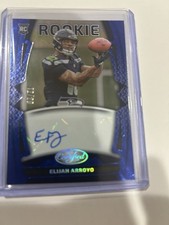 2025 Panini Certified - Freshman Fabric Mirror Signatures Elijah Arroyo Blue