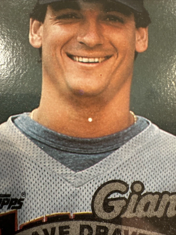 1989 Topps - Dave Dravecky #601 MAJOR ERROR - Image 2 of 4