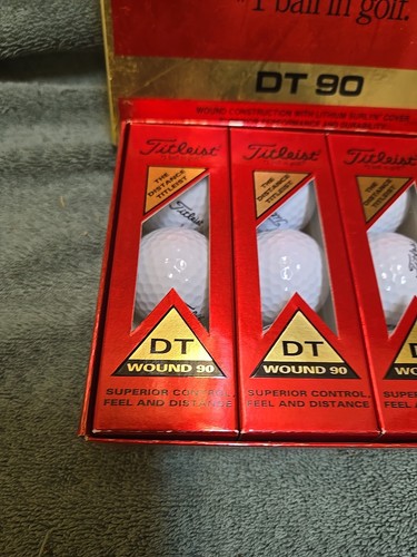 Titleist DT-90 Palline da golf confezione da 12 nuove in scatola Black Beauty Coal Company - Foto 2 di 4