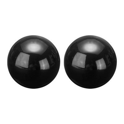 2pcs Gazing Globe Decor Ball 2 Inch 51mm Polished Hollow Ball Bright Black