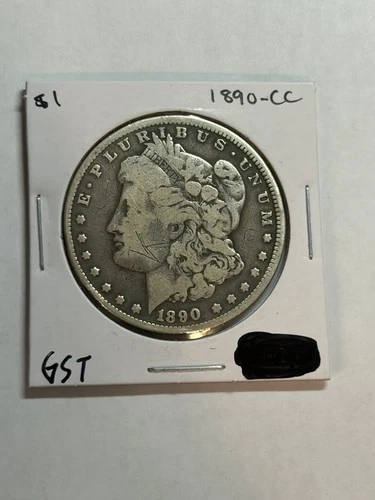 1890-CC MORGAN DOLLAR VG/F DETAIL BETTER DATE CC