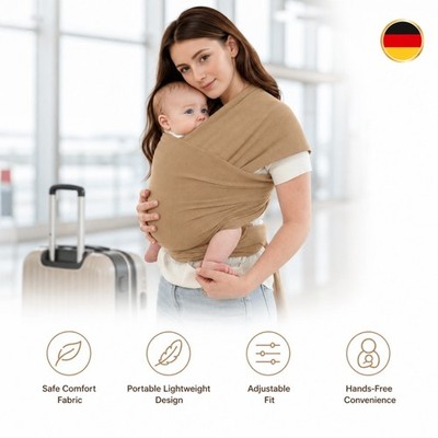 Tragetuch Baby,Babybauch trage Elastisches Tragetuch für Neugeborene,Ba Carrier