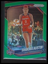 Shakira Austin 2025 Panini Prizm WNBA #81 Green Prizms Washington Mystics