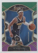 2020-21 Panini Select Concourse Green White Purple Prizm RJ Hampton #84 3g8