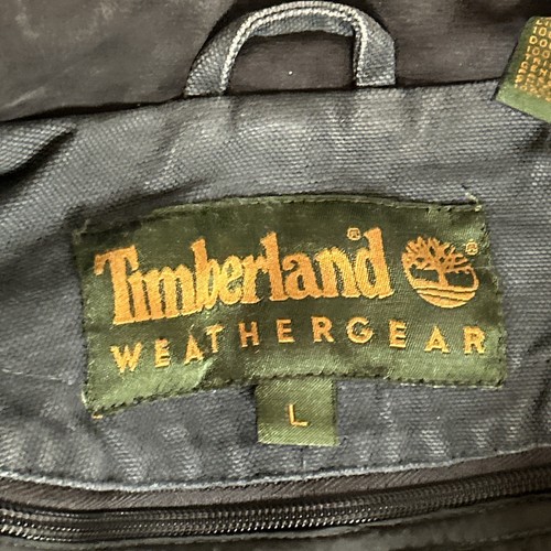 Vintage Timberland Weather Gear Chore Jacket Adult L Green Field Coat - Picture 2 of 8