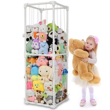 Stuffed Animals Storage Zoo Organizer, PVC Stuffy Toy Holder, 350L Extra Larg...