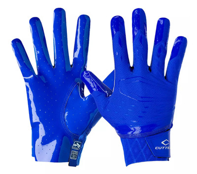 CUTTERS ' EXTREME GRIP ' REV PRO 5.0 RECIEVER GLOVES ' XL ' SOLID ROYAL NEW