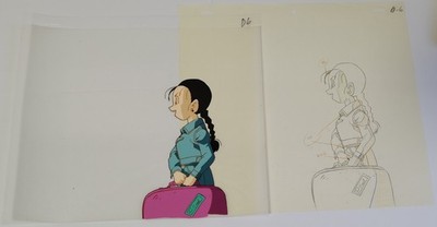 Dragon Ball GT Anime Cel D6 mit Douga Videl
