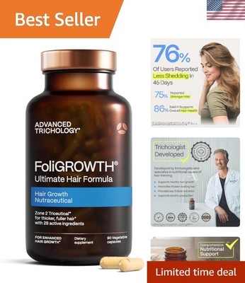 Clinically Approved FoliGROWTH Supplement for Healthy Hair -  & Gluten Free
