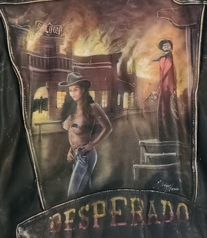 Vintage Harley  Custom Original "True Biker Jacket" - Hand Painted & Signed