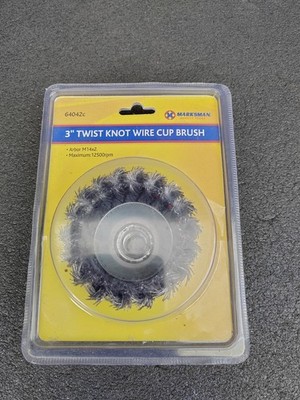 75 mm 3 Zoll Drehknoten Draht Topfbürste für Winkelschleifer entfernt Farbe Rost schnell