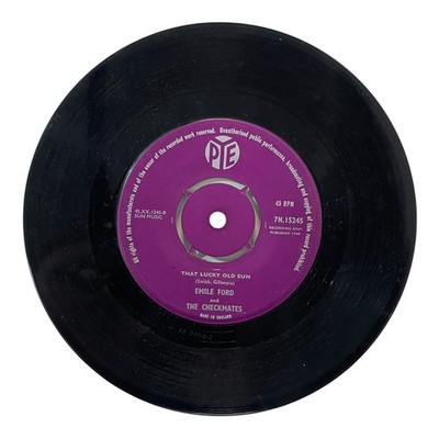 Emile Ford Checkmates That Lucky Old Sun 1960 Pye 45 RPM Vinyl Single 7N.15245